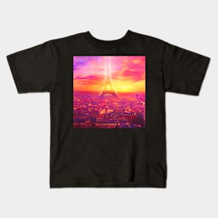 Pink Paris Kids T-Shirt